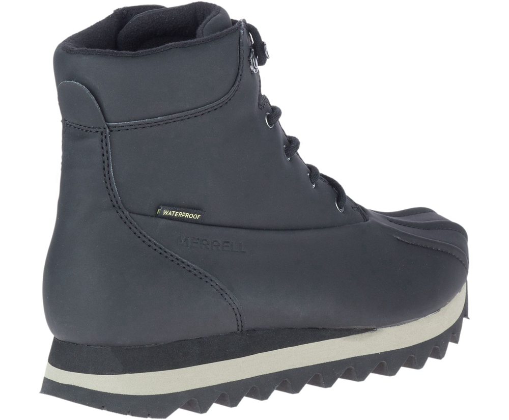 Merrell Boots Black - Alpine Brevig Polar Waterproof - Mens 29YFZSNJD